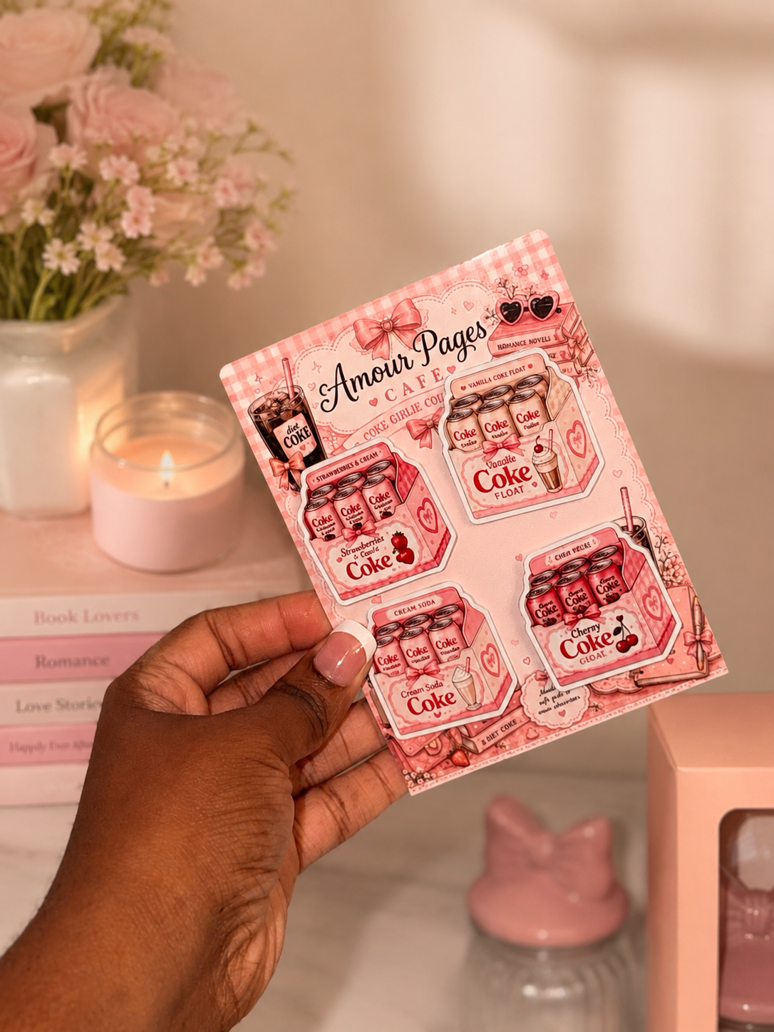 Coke Girlie Stickers|4 pieces