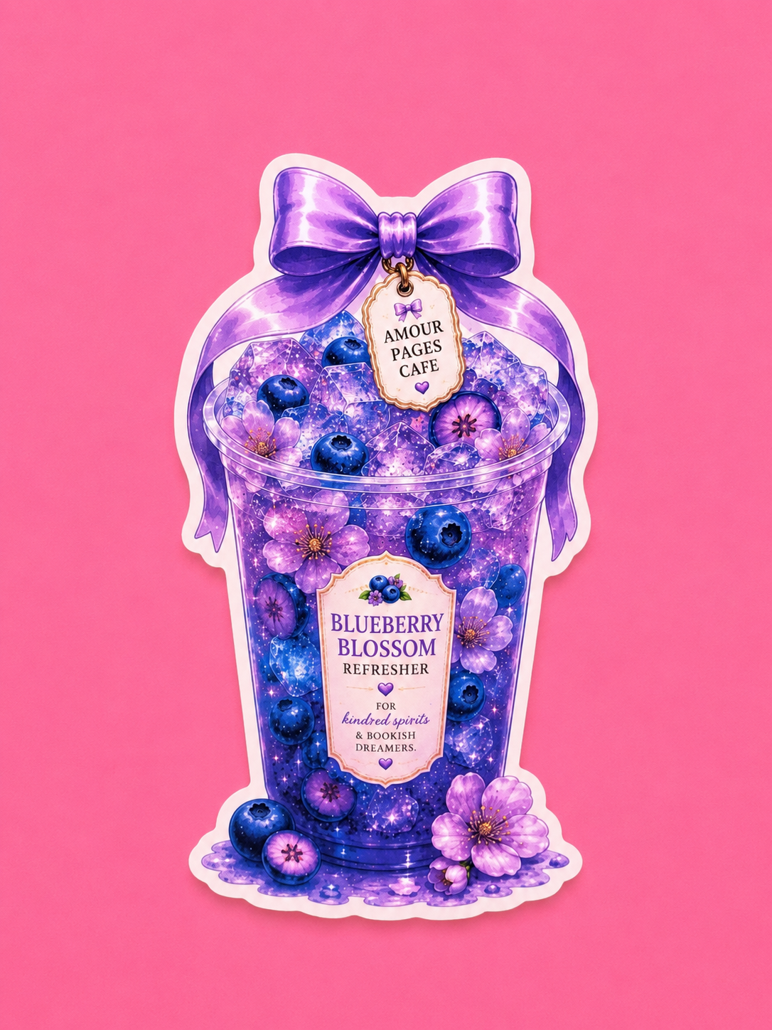 🫐💜 Blueberry Blossom Refresher Bookmark