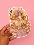 🌙 Moonlit Vanilla Tea Die-Cut Bookmark 🌙