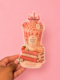 🍓 Strawberry Shortcake Iced Latte Bookmark 🍓
