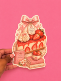 🍓🍰 Strawberry Shortcake Cheesecake Bookmark