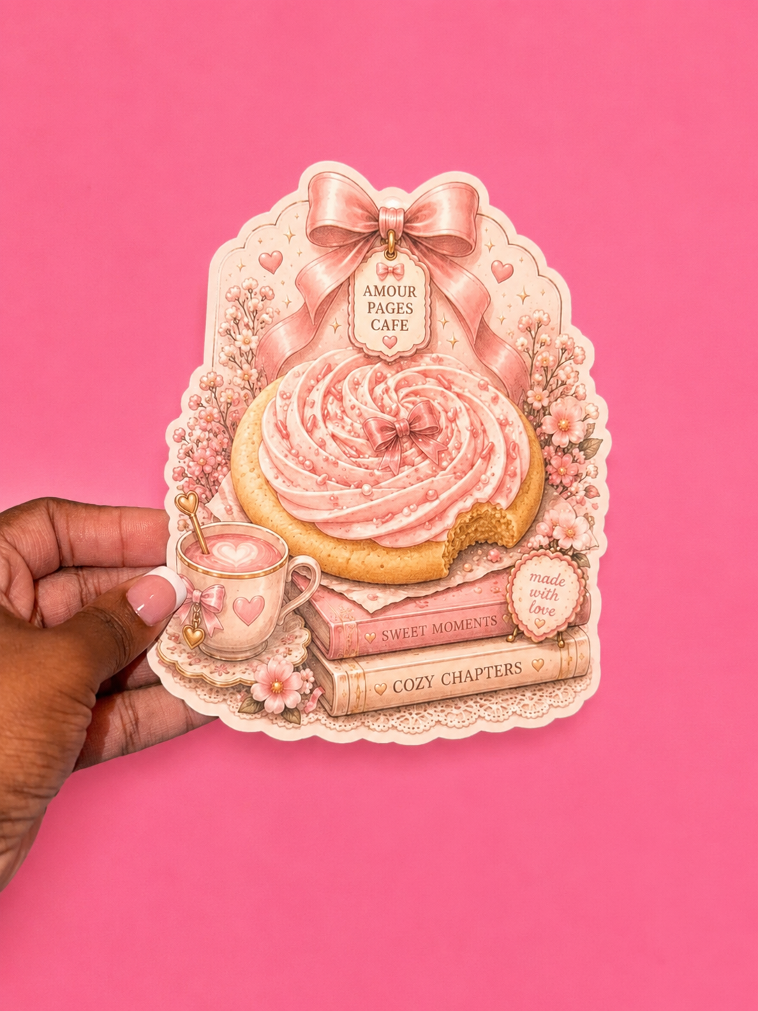 🍪🎀 Frosted Sugar Cookie Bookmark