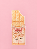 🤍🎀 Taste Vanilla Chocolate Bar Bookmark